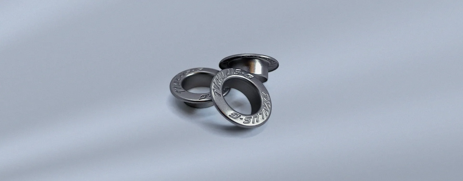 Custom branded metal eyelets for clothing