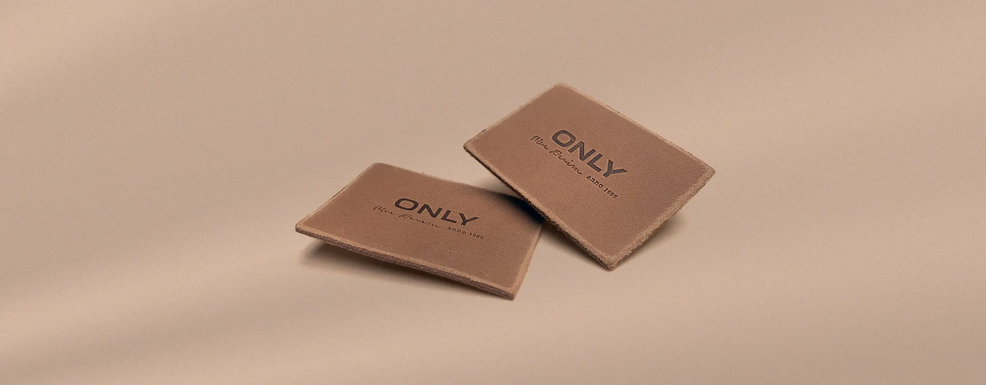 Custom leather patches for clothing.