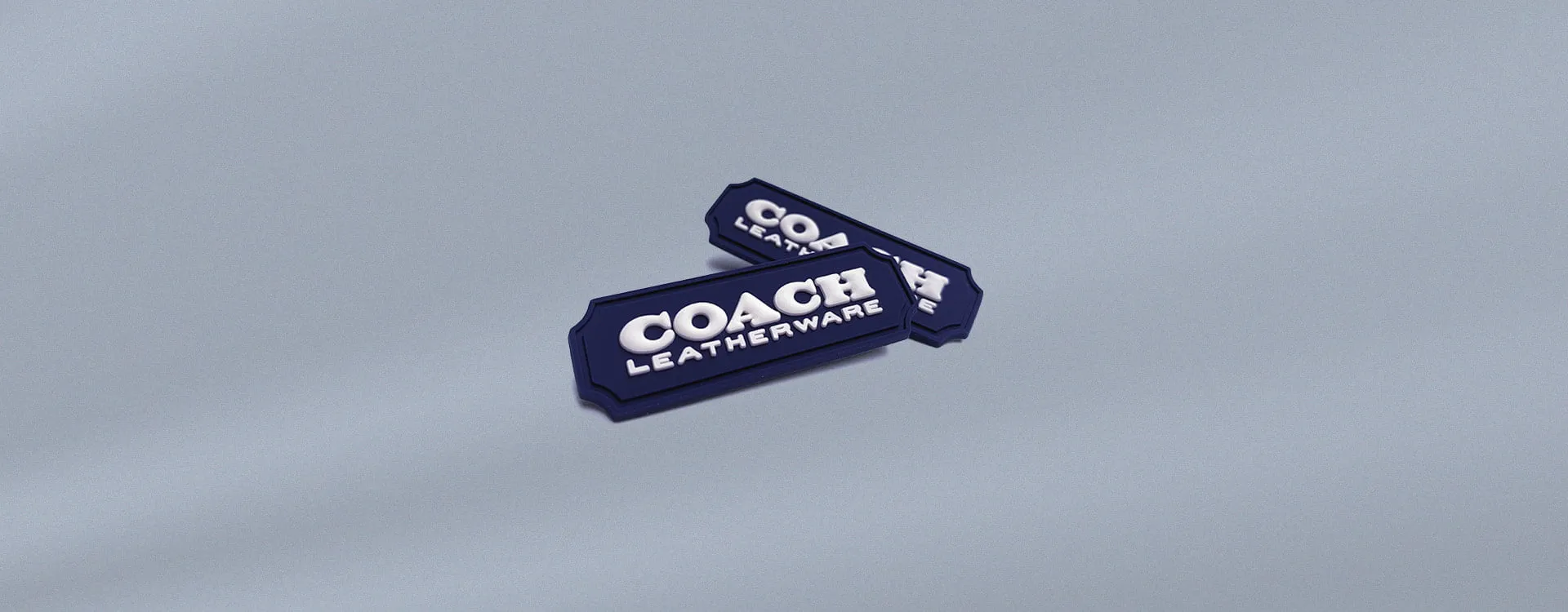 Custom rubber labels for clothing.