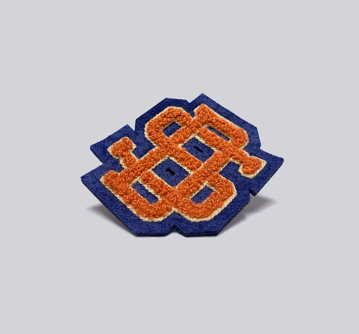 SD chenille embroidery clothing badge.