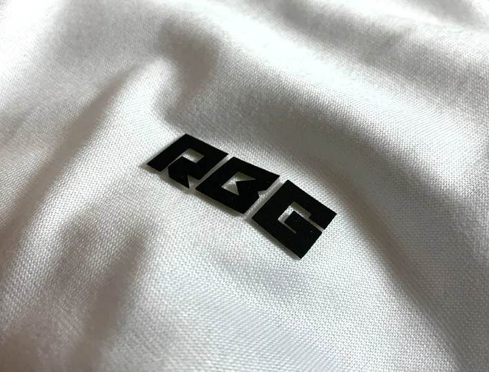 RBG Raised heat transfer label.