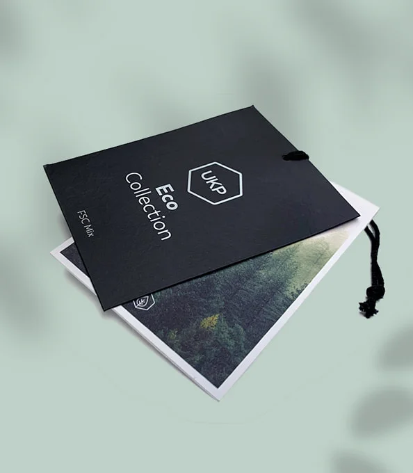 Sustainable swing tags.