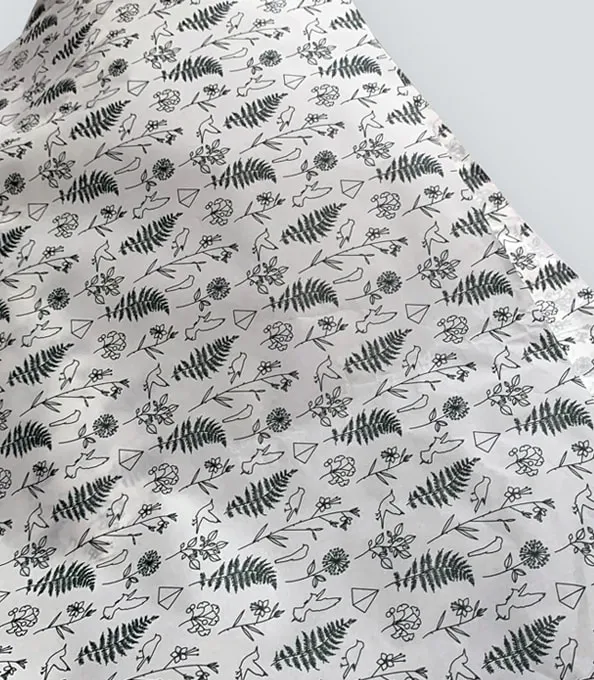 Sustainable tissue paper custom made.